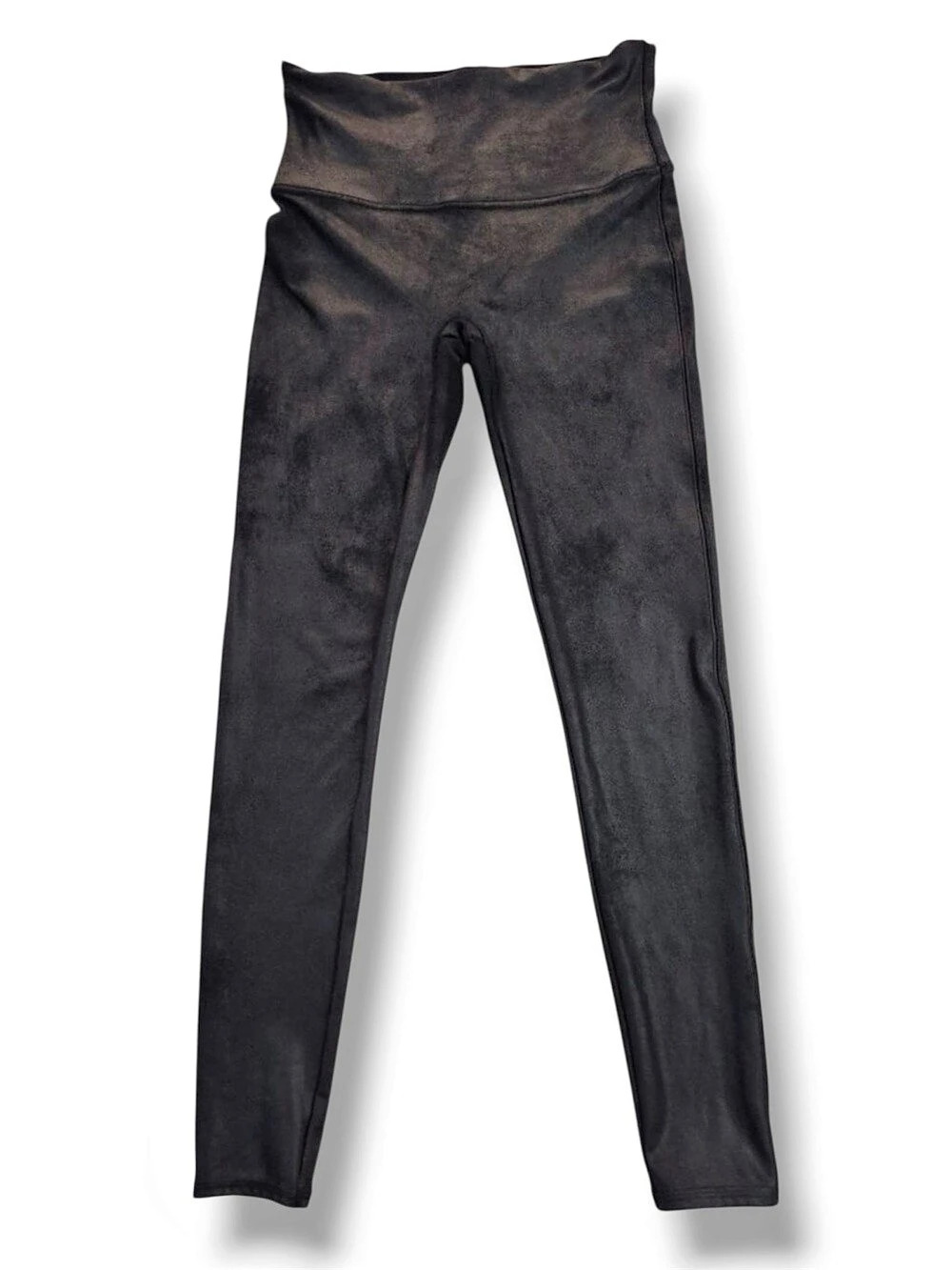 SPANX Faux Leather Leggings in Black Large Petit